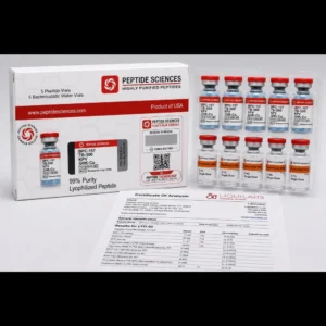 Peptide Sciences BPC-157 / TB-500 / KPV / GHK-Cu 10/10/10/50 MG (5 Flakon + 5 Solüsyon)