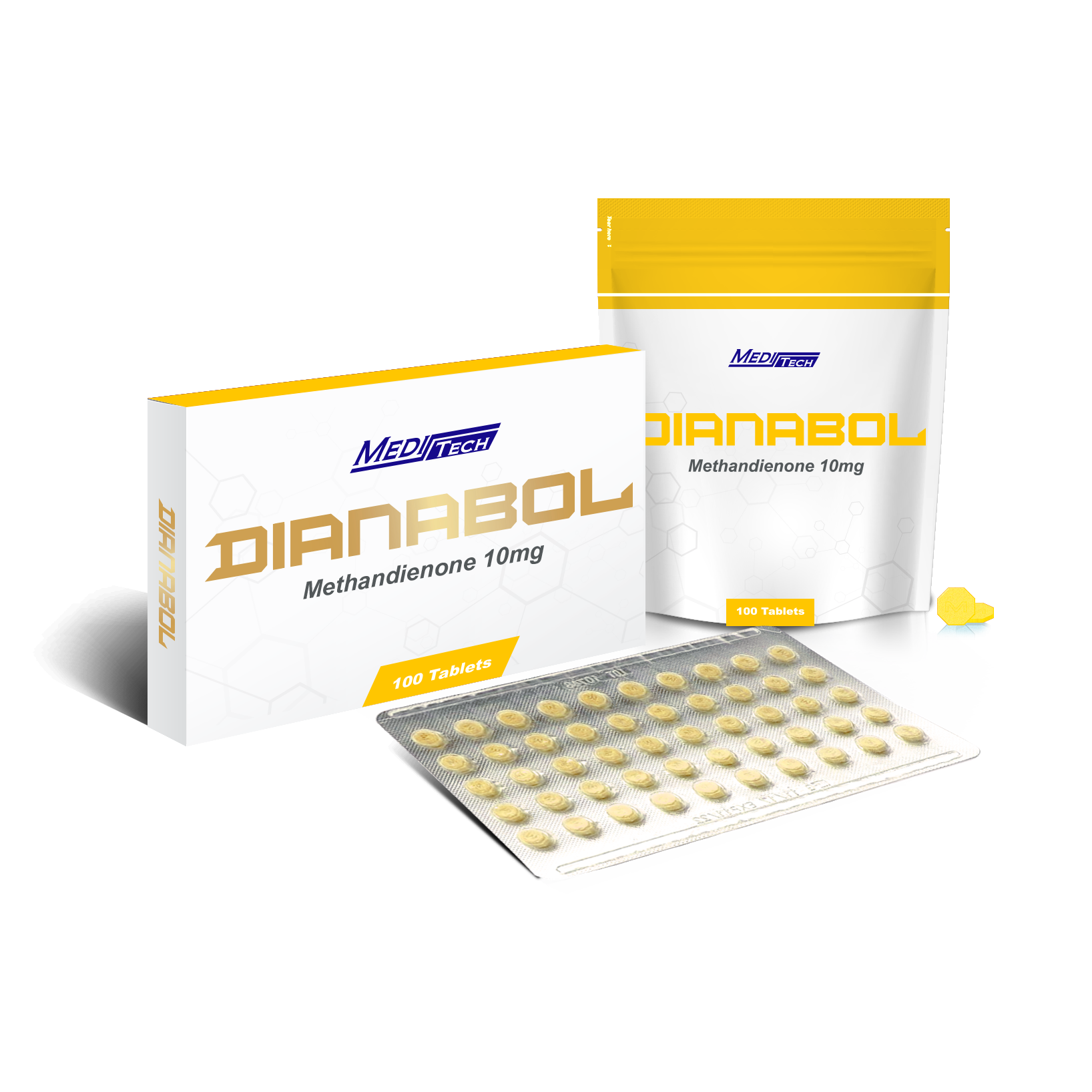 Meditech Dianabol 10 mg 100 Tablet (Methandienone)