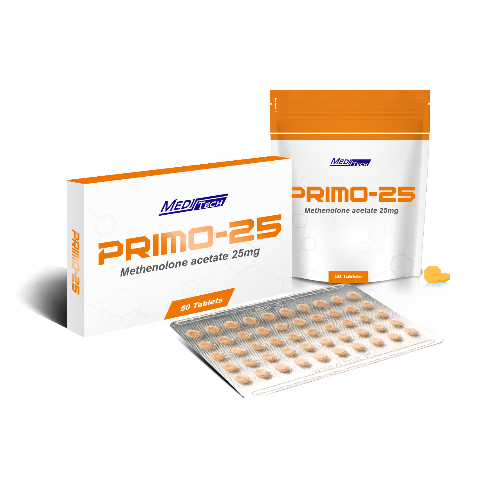 Meditech PRIMO-25 25 mg 50 Tablet (Methenolone Acetate)