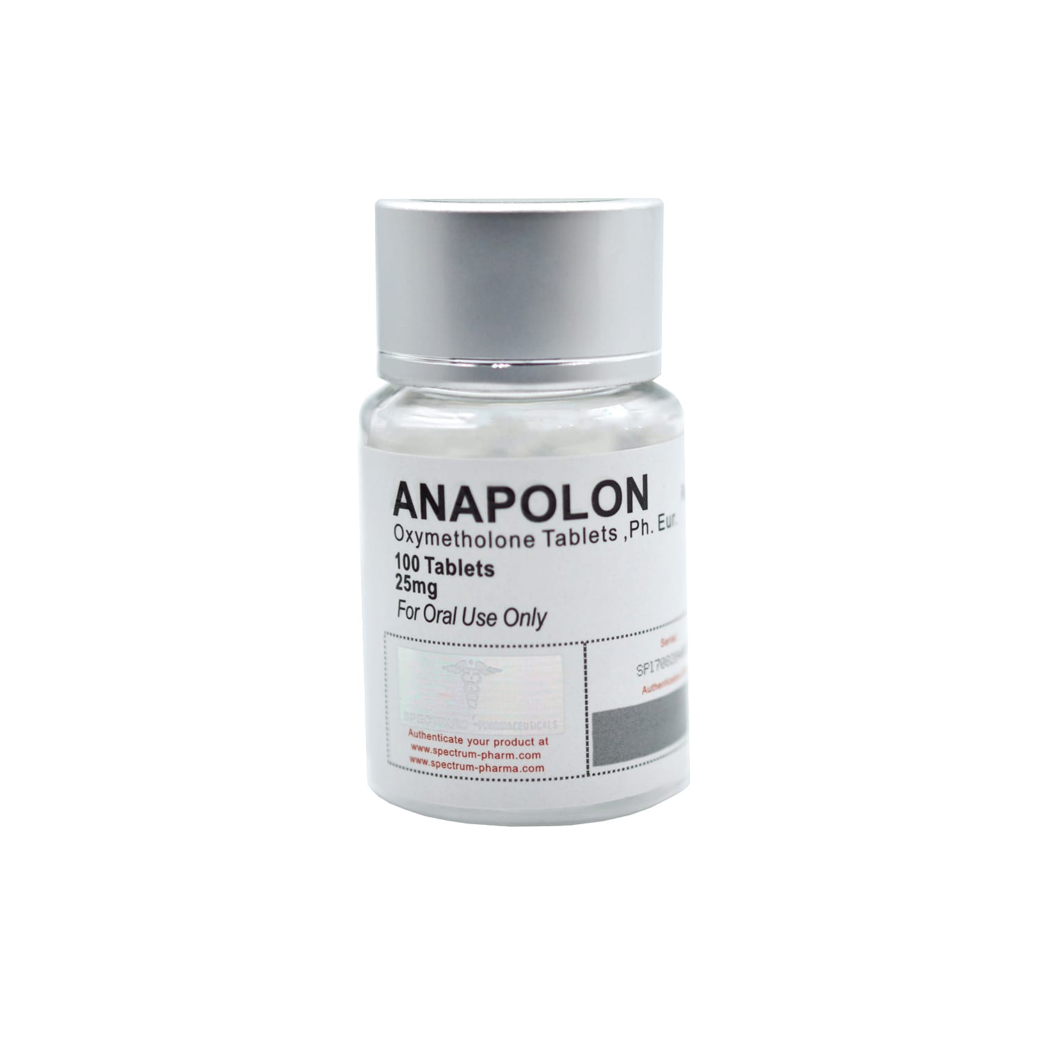 Spectrum Pharma ANAPOLON 25 mg 100 Tablet (Oxymetholone)